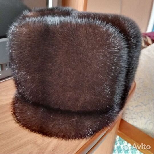 Норковая шапка мужская новая