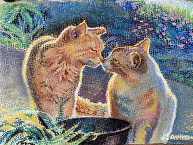 Картина пастелью 