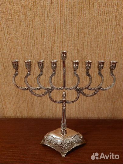 Подсвечник никель с серебрянным покрытием