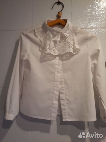 Блузка для девочки белая