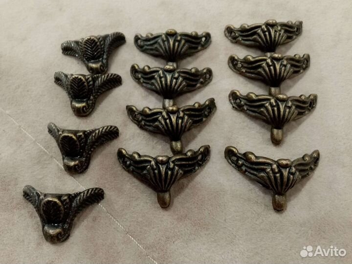 Ножки шарниры замочки кольца для шкатулочки книги