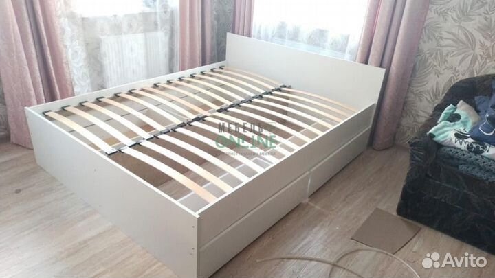 Кровать двуспальная 160х200 с ящиками