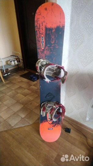 Сноуборд 156см +крепы
