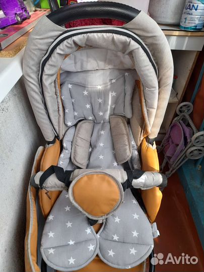 Коляска 2 в 1 Indigo эко кожа