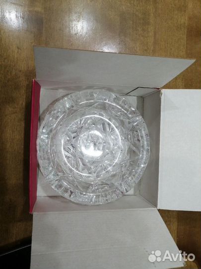 Пепельница чешская bohemia crystal новая