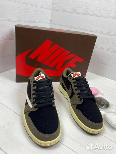 Кроссовки Travis Scott x Air Jordan 1 Low Mocha