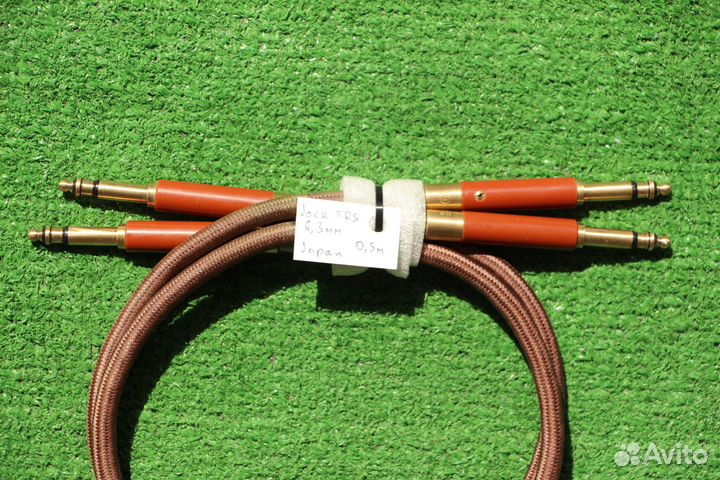 2Jack 6.3mm Stereo Patch тканевая оплетка, Japan