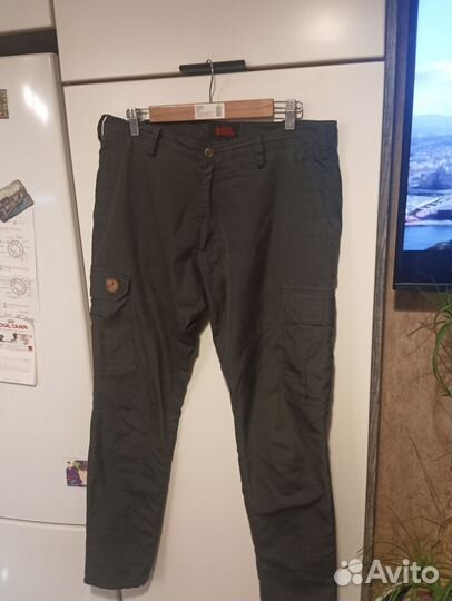 Штаны карго fjallraven на флисе