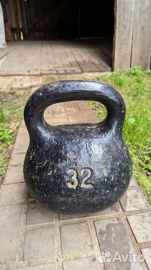 Гиря 32 кг СССР