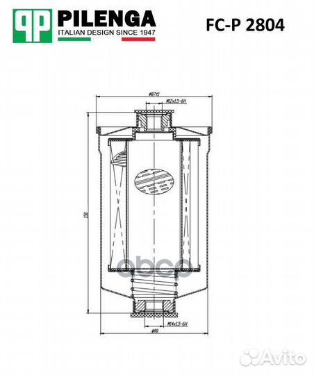 Фильтр топливный инжектор, резьба GAZ газ 31029