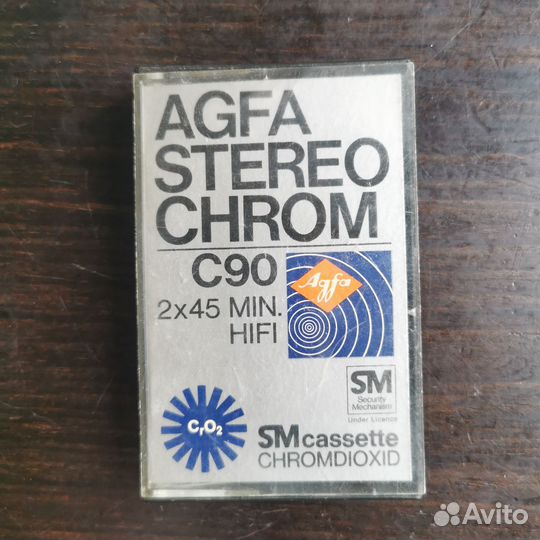 Аудиокассета agfa stereo chrom c-90