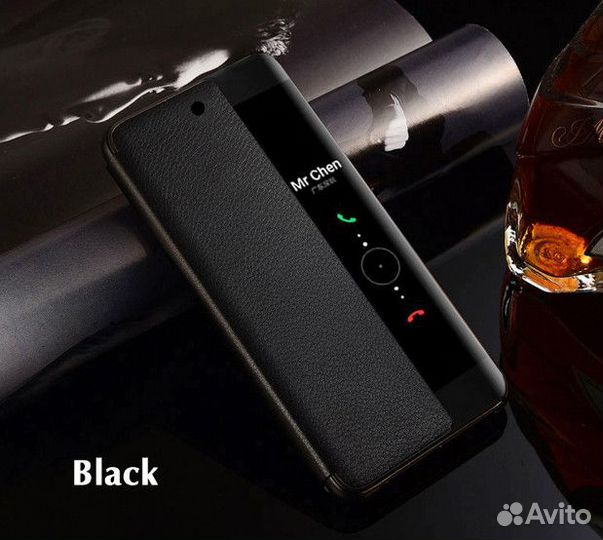 Умные чехлы для телефонов Huawei P30 Lite черн.цв