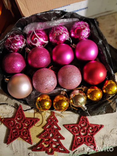 Елка искусственная 90 см + игрушки