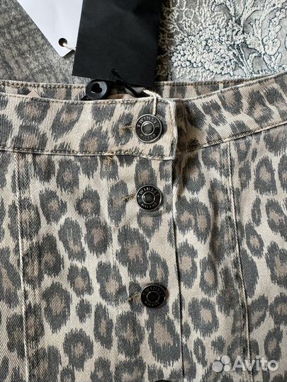 Юбка джинсовая леопардовая Twinset