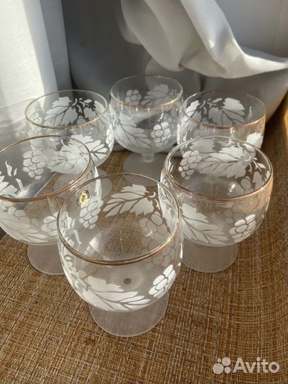 Бокалы + рюмки набор 12 штук