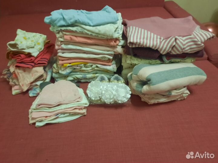 Вещи детские пакетом 62-86