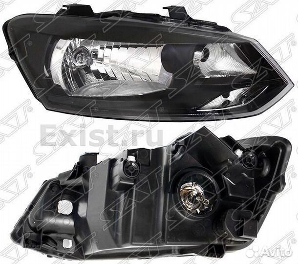 Фара правая VW polo 10-20 4D одна лампа