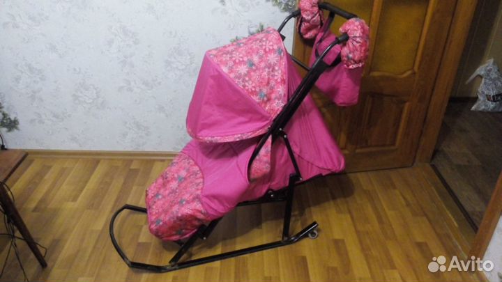 Санки - коляска детские с колесиками