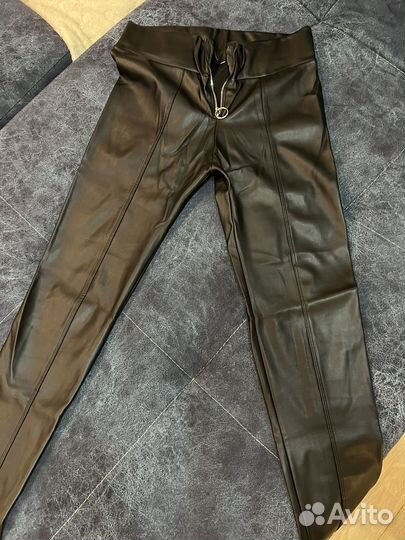 Брюки кожаные