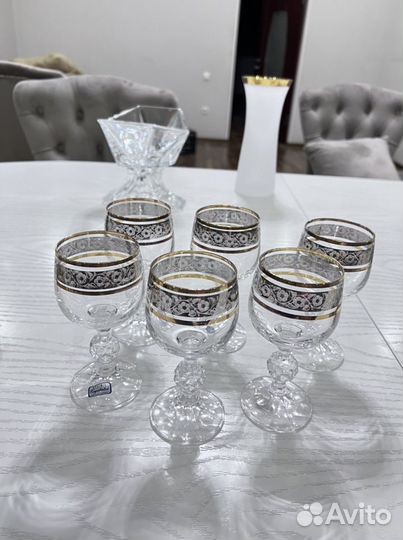 Фужеры бокалы богемия