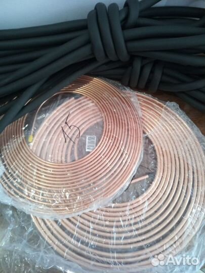 Труба медная для кондиционеров и изоляция