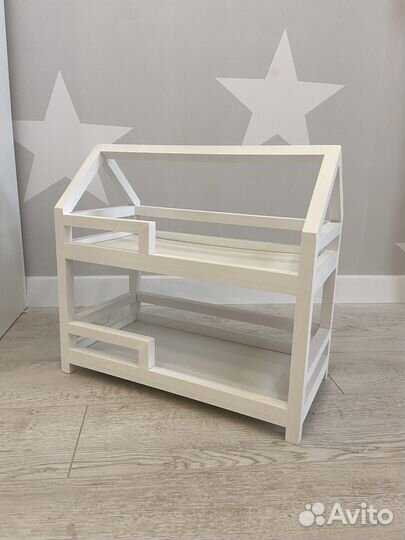 Кроватка домик для кукол ручная работа