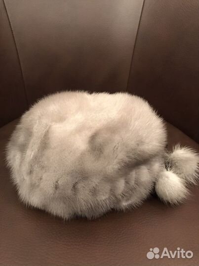 Женский норковый берет