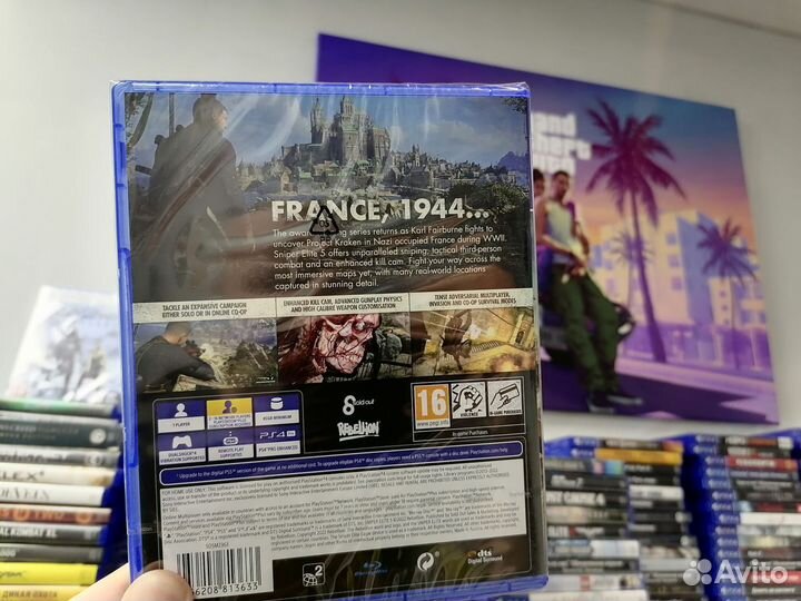 Новый Sniper Elite 5 PS4 /PS5 в плёнке