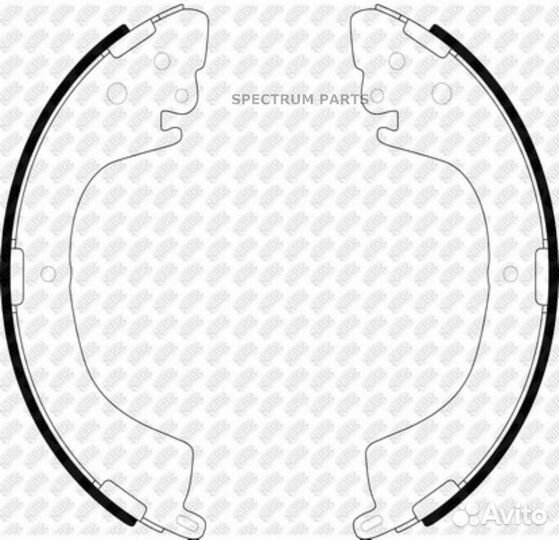 Nibk FN6718 Колодки барабанные NiBK FN6718