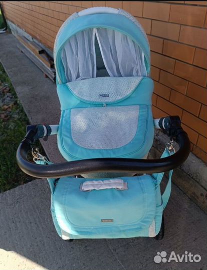 Коляска с люлькой и прогулочная 2в1 Adamex