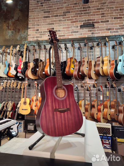 Акустическая гитара Flight D-155C MAH RD