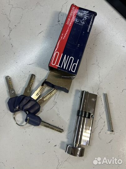 Личинка замка 90 мм (40*50С) с вертушкой