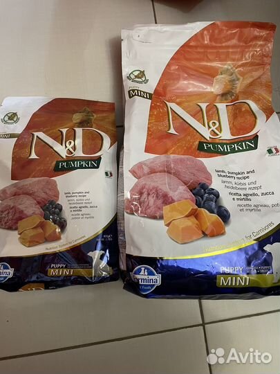 Корм для щенков farmina nd ягненок черника тыква