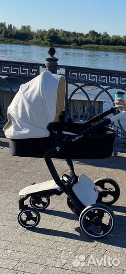Коляска 2 в 1 эко кожа