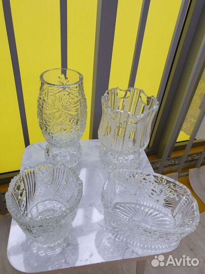 Вазы хрустальные СССР