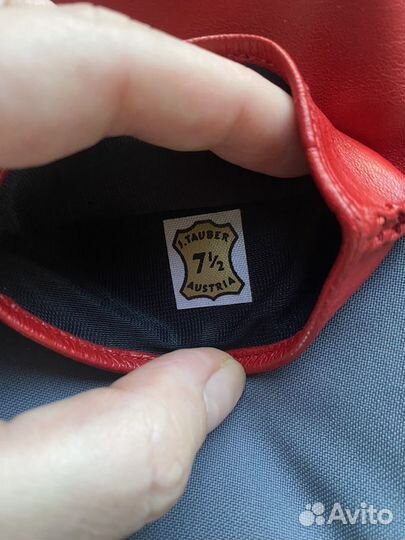 Перчатки женские кожаные новые