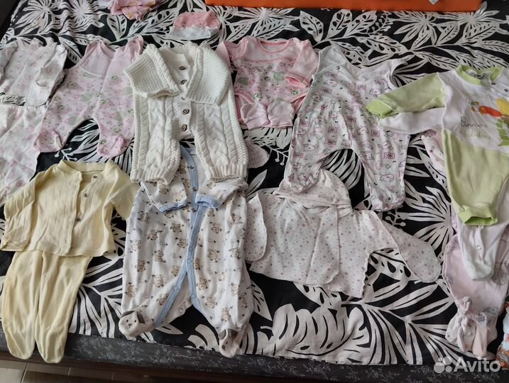 Детская одежда для новорожденных девочек пакетом
