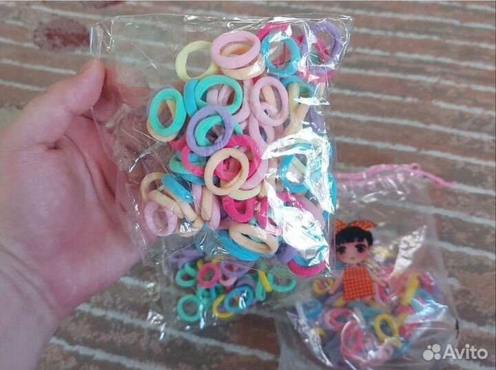 Разноцветные резинки для волос