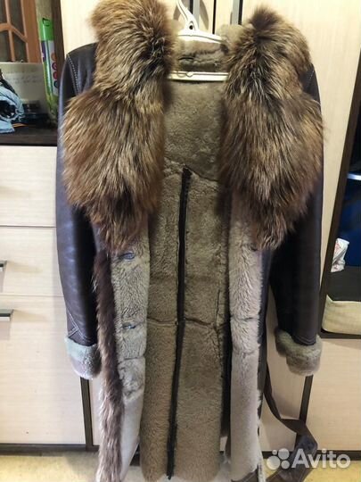 Женская кожаная дубленка