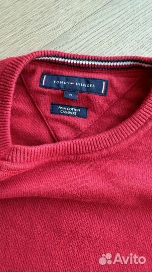 Tommy hilfiger свитер пима коттон кашемир р.М