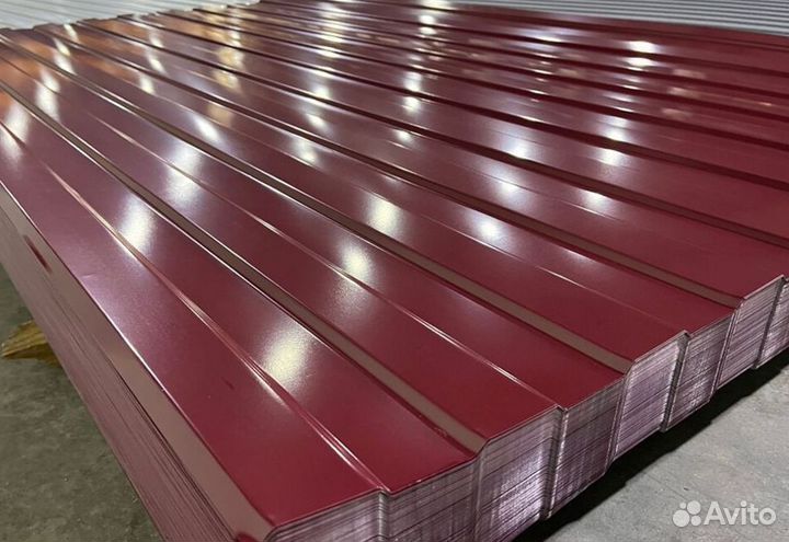 Профлист для забора С8 Ral 3005 (0.5) пф3638