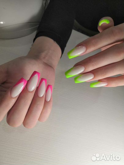 Наращивание, укрепление, коррекция, гель лак