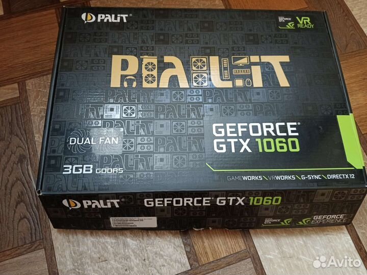Видеокарта gtx 1060 3gb Palit
