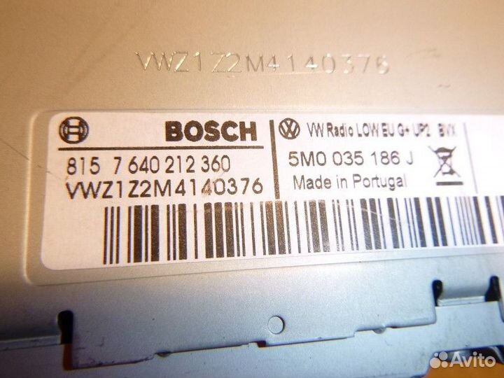 Магнитола Volkswagen tiguan tiguan 2011-2016