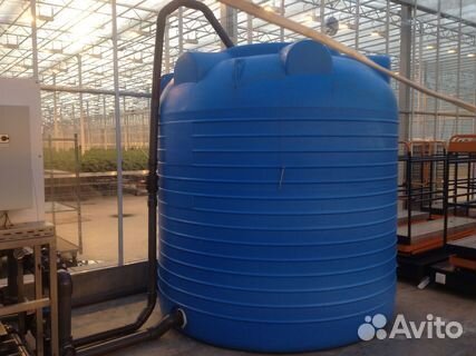 Бак круглый для водоснабжения 3000л