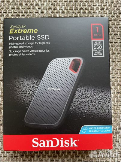 Sandisk extreme SSD v2 1 тб - 2тб, запечатан