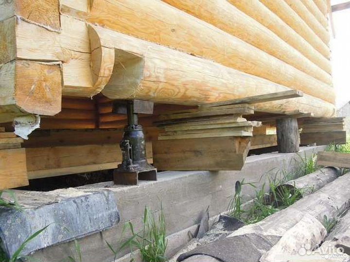 Замена венцов дома, бани / Капитальный ремонт