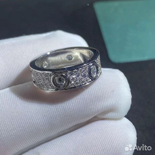 Кольцо Cartier Love из белого золота 1,17ct