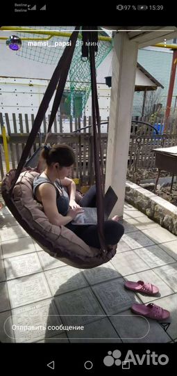 Продам качель для квартиры, дачи подвесная