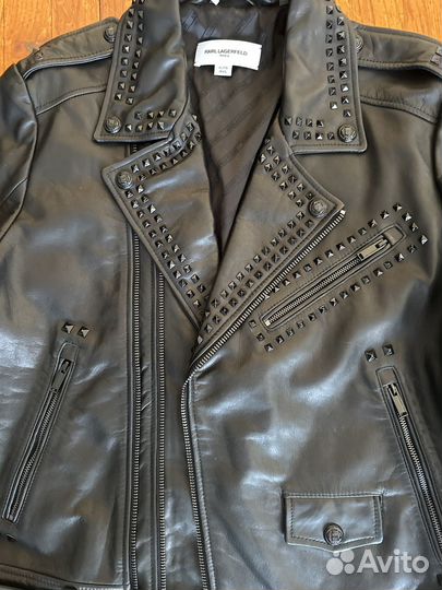 Оригинал Кожаная косуха Karl Lagerfeld XL
